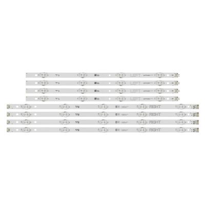 AGJPXFR 8pcs LED Strip Fit for LG 49" TV 49UH6030 49UF640V 49UK6200 49UK6300PLB 49LK5700PSC 49UJ6300 49LK5700 49LJ5550 NC490DGG-AAFX1-41CA