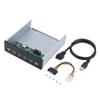 Wisoqu Front Panel, 19 Pin to 4 * USB3.0 + 2 * USB2.0 6 Interface Metal Front Panel USB Hub view 1