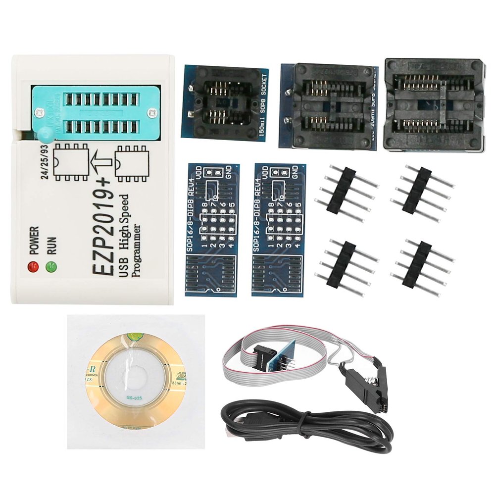High Speed Programmer, 7 Socket High Speed Programmer Module Support 25/25/26/93 Series Chips, Compatible with 2000/ XPWindows VistaWindows 7