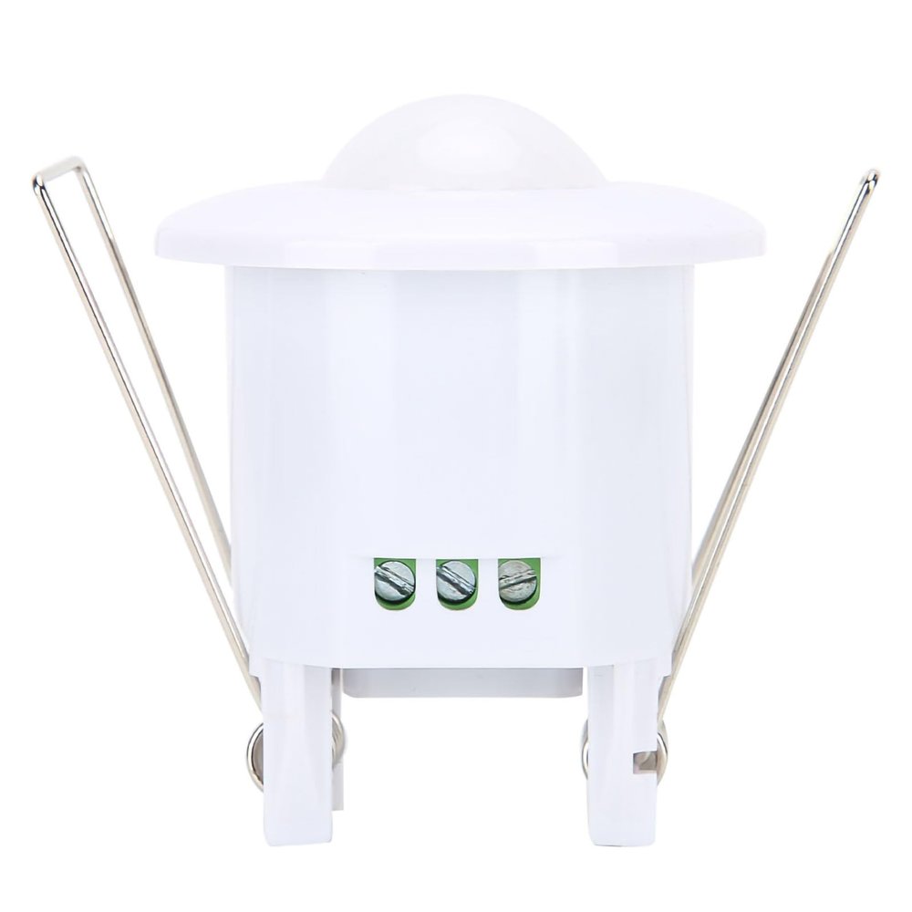 360 Recessed Automatic Infrared PIR Motion with Time Delay Input Voltage 100-240V, for Ceiling Light, Sensing Distance 5-8m