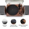 Crosley CR7501A-CL Nocturne 2-Speed Bluetooth Record Player Turntable with Matching Stereo Speakers, Charcoal view 2