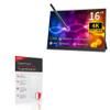 BoxWave Screen Protector Compatible with Magedok 4k OLED Touchscreen Portable Monitor (16 in) - ClearTouch Anti-Glare ToughShield 9H (2-Pack), Anti-Glare 9H Tough Flexible Film Screen Protector view 2