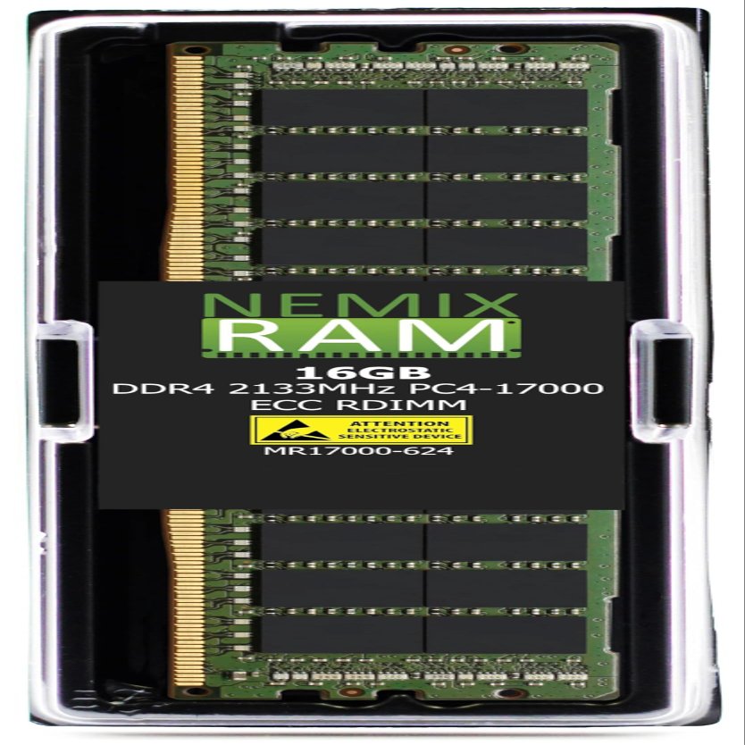 NEMIX RAM 16GB (1X16GB) DDR4 2133MHZ PC4-17000 2Rx4 1.2V 288-PIN VLP ECC RDIMM Registered Server Memory Compatible with Hynix MTA36ADS2G72PZ2G1