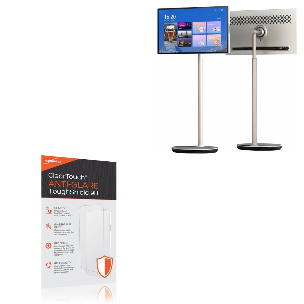 BoxWave Screen Protector Compatible with GTUOXIES Portable Touch Screen Monitor 32A4 (32 in) - ClearTouch Anti-Glare ToughShield 9H (2-Pack), Anti-Glare 9H Tough Flexible Film Screen Protector