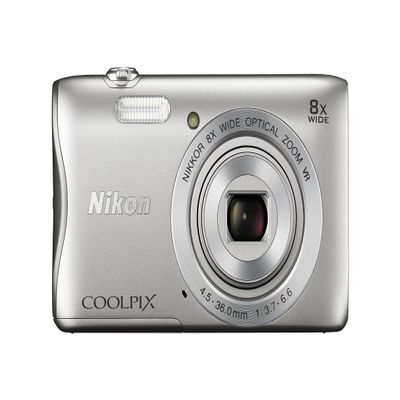 Nikon COOLPIX S3700 20MP Digital Camera with 8x Optical Zoom and Built-In Wi-Fi (Silver) (Renewed)
