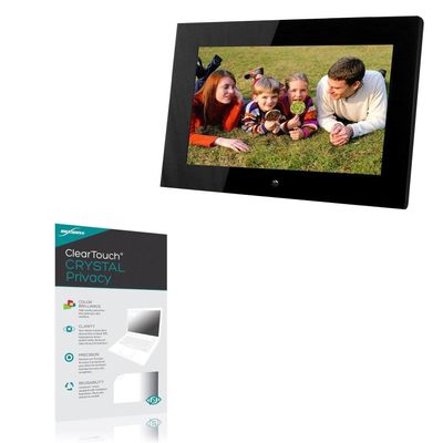 BoxWave Screen Protector Compatible with Sungale 14" Digital Photo Frame (PF1501) - ClearTouch Crystal Privacy (2-Pack), Privacy Screen Protector Flexible Film Clear