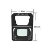 Black Aluminum Alloy Lens with Optical Glass Drone Accessories Ultra-Wide Wide-Angle Lens for DJI AIR 3 Drone view 3