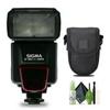 Sigma EF 500 Super Flash ETTL SLR Cameras + Cleaning Kit + Soft CASE-XSmall (Small Point N Shoot E.G. G7X, G9X, SX 720 ETC) view 3