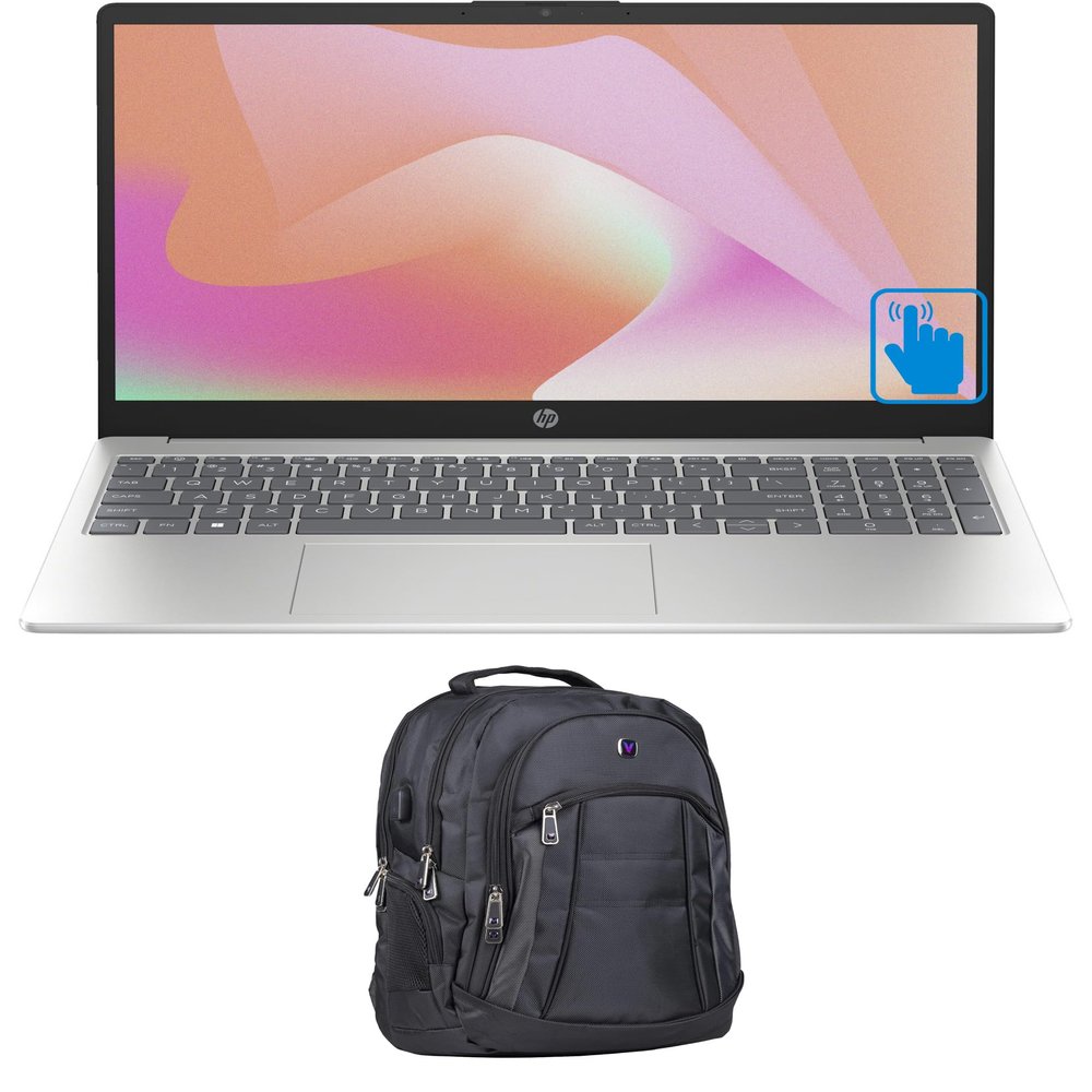 HP 15t-fd000 School & Business Laptop (Intel i5-1334U 10-Core, 15.6" 60 Hz Touch Full HD (1920x1080), Intel UHD, 16GB RAM, 512GB PCIe SSD, Backlit KB, WiFi, Win 10 Pro) with Premium Backpack