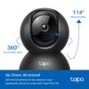 Tapo 1080P Indoor Pan/Tilt Wired Security Camera - Works as a Baby & Pet Monitor, Motion Detection, 2-Way Audio, Siren, Night Vision, Subscription-Free Local Storage or Optional Cloud, Black, C201 view 4