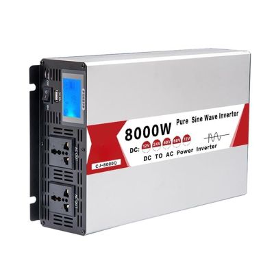 ZDIEVYPP Inverter 6000W 8000W DC12V 24V 48V 60V 72V to AC 220V 110V Voltage Converter 50HZ 60HZ Inverter(6000W Remote,48V_240V 50HZ)