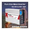 ZDIEVYPP Inverter 6000W 8000W DC12V 24V 48V 60V 72V to AC 220V 110V Voltage Converter 50HZ 60HZ Inverter(6000W Remote,48V_240V 50HZ) view 3
