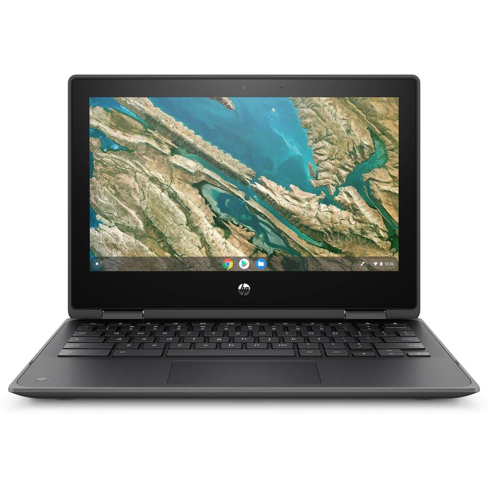 HP Chromebook x360 2-in-1 G3 Eductation Edition 11.6-inch HD IPS Touchscreen Laptop Computer Intel Celeron N4020 Intel UHD Graphics 4GB LPDDR4x RAM 32GB eMMC WiFi Bluetooth Chrome OS Black (Renewed)