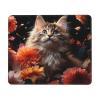 Mousepad Small MouseMat with Anti-Slip Rubber Base Images of Cats and Flowers MousePads for Man Woman Computer Mousepad for Wireless Mouses Keyboard Mat Gaming Desk Pad for Home 7 x 8.6 in view 1