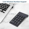 flexman Number Keypad, 18 Keys Number Pad 2.4Ghz Portable Numeric Keypad 1200 DPI Responsive Mouse for Laptop PC Desktop Notebook Home Office Travel view 2