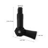 Rotatable Angle Adapter for Threaded Extension Pole, Plastic Black view 2
