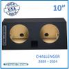 2008-2024 Challenger 10" Dual Ported Sub Box Subwoofer Enclosure Custom Speaker Enclosure Sub Box Car Audio Box Speaker Stereo Equipment view 2