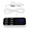 FLEXMAN 90W Powered USB Hub, 5.2V 9.1V 12V 3 Modes Data Hub Portable Car Use Power Adapter with LED Screen for Laptop PC Computer Printer view 1