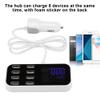 FLEXMAN 90W Powered USB Hub, 5.2V 9.1V 12V 3 Modes Data Hub Portable Car Use Power Adapter with LED Screen for Laptop PC Computer Printer view 3