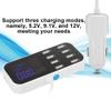 FLEXMAN 90W Powered USB Hub, 5.2V 9.1V 12V 3 Modes Data Hub Portable Car Use Power Adapter with LED Screen for Laptop PC Computer Printer view 4