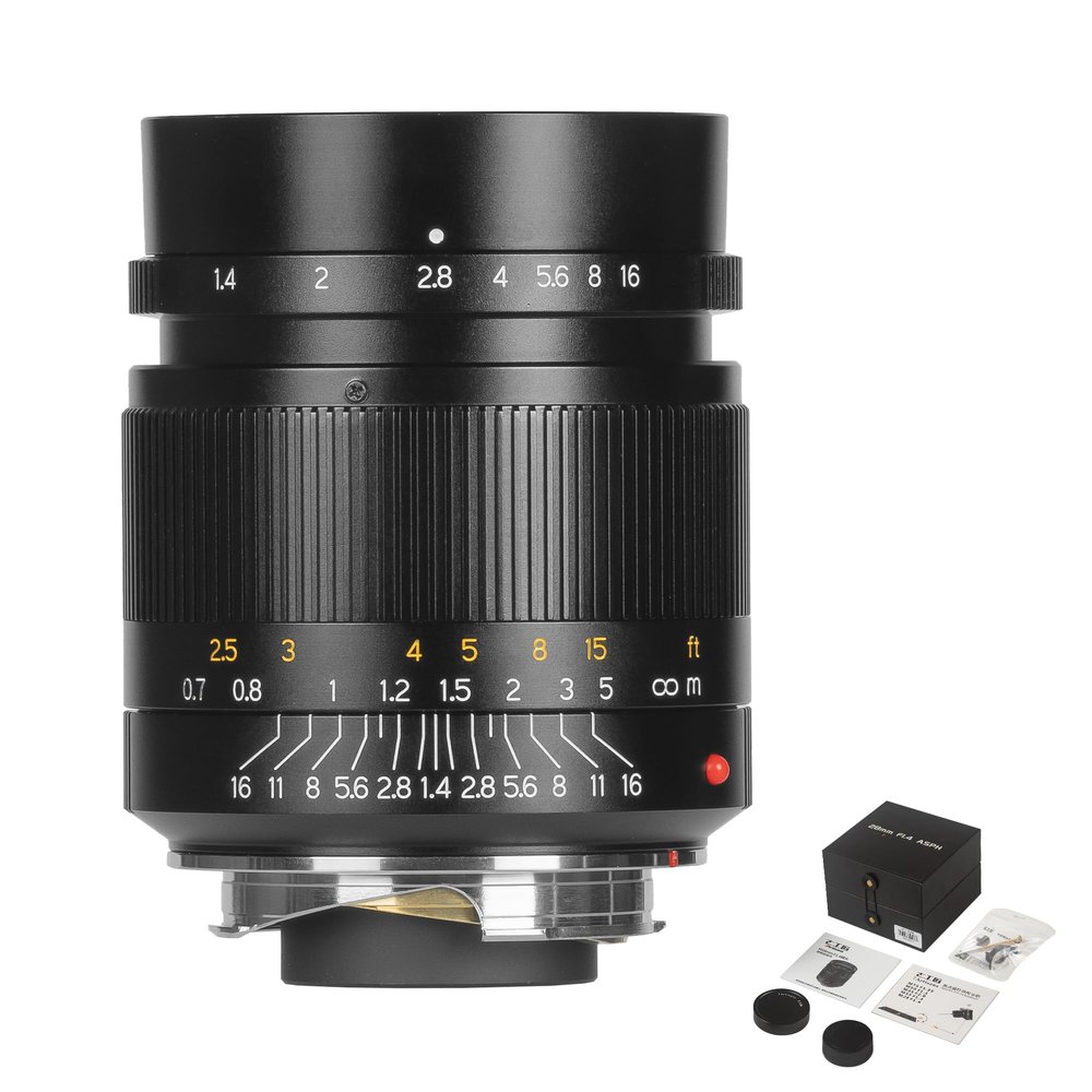 7artisans 28mm F1.4 Compatible for Leica M-Mount Cameras Like Leica M-M Leica M240 M3 M6 M7 M8 M9 M9p M10