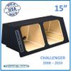 2008-2024 Challenger 15" Dual Sealed Solo Baric Sub Box Subwoofer Enclosure Custom Speaker Box Sub Enclosure view 2