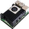 Aluminium Alloy Case (H) for Raspb Pi 5, with Temperature-Controlled Blower Fan (PI5-CASE-H) view 1