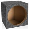 Suacopzar 10" Car Subwoofer Box & Enclosure, Gray Carpet Unloaded Box, Subwoofer Regular Standard Cab Truck Sub Box Enclosure, Vent Sub Box with Sound-Absorbing Cotton & Premium Carpeted Finish view 1