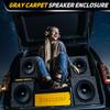 Suacopzar 10" Car Subwoofer Box & Enclosure, Gray Carpet Unloaded Box, Subwoofer Regular Standard Cab Truck Sub Box Enclosure, Vent Sub Box with Sound-Absorbing Cotton & Premium Carpeted Finish view 3