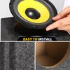 Suacopzar 10" Car Subwoofer Box & Enclosure, Gray Carpet Unloaded Box, Subwoofer Regular Standard Cab Truck Sub Box Enclosure, Vent Sub Box with Sound-Absorbing Cotton & Premium Carpeted Finish view 4