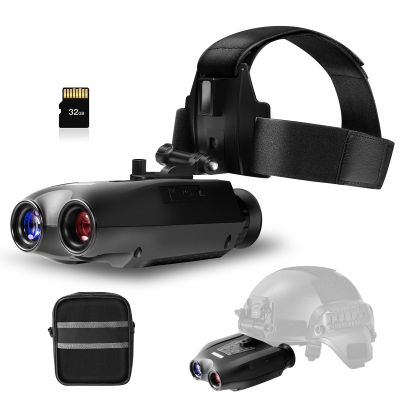 JINKEE Night Vision Goggles for Adults, 4K HD Infrared Binoculars with 1312FT Viewing Range, Digital Night Vision with 32GB SD Card - for Hunting, Camping, Wildlife Observation