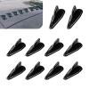 Shark Fin Shark Fin Set Kit Compatible with Spoiler Roof Wing Air Vortex Generator, Car Spoiler Roof Tail Wing Air Vortex Antenna, Self-Adhesive Mounting External Antenna Accessories (Black) view 1