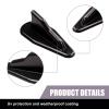Shark Fin Shark Fin Set Kit Compatible with Spoiler Roof Wing Air Vortex Generator, Car Spoiler Roof Tail Wing Air Vortex Antenna, Self-Adhesive Mounting External Antenna Accessories (Black) view 3