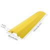 ZTZBFGM Drop Over Cable Cover Ramp,Ramp Traffic Speed Bumps,Cable Protectors,Indoor and Outdoor Trunking Speed Bumps with Interlock Sidewalk for Indoor and Outdoor Use,100x25x4cm view 2