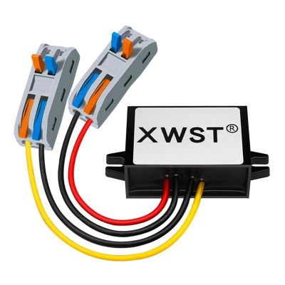 30-90V to 24V Power Supply Converter DC DC Voltage Regulator 36V48V60V72V80V to 24V with Quick Connector for Robot Monitor(24A 101Silver)