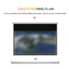 ntumLeap Projector Screen - Manually Retractable Drop-Down Projection Screen 4:3/16:9 HD Portable Projection Screen Wall-Mounted Projection Screen, with Auto-Lock, for Home Theate(100inch 16:9 view 3