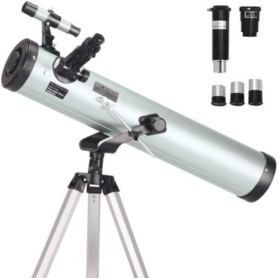Telescope 76Mm Aperture 700MM, Reflector Telescope for Beginners with 3 Eyepieces H20mm H12.5Mm H4mm, Great for Children to Explore Space Moon Star