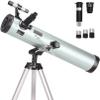 Telescope 76Mm Aperture 700MM, Reflector Telescope for Beginners with 3 Eyepieces H20mm H12.5Mm H4mm, Great for Children to Explore Space Moon Star view 1