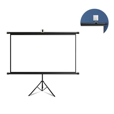 ntumLeap Projector Screen with Stand 4:3/16:9 HD Portable Outdoor Indoor Movie Screen Foldable Tripod Projector Screen Free-Standing Projection Screen, for Home Theater, Gaming, O(84inch 16:9