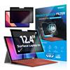 RVAPU Privacy Screen for Microsoft Surface Laptop Go 12.4 inch Protector Fully Removable Anti Spy Anti Glare Blue Light Filter Reusable Anti Peek Laptop Privacy Screen view 1