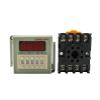 QZLIBEFUD DH48S-2Z Timer Digital Time Relay 0.01s-9999H Hours Time Delay Relay with Socket Base Included(220V AC) view 4