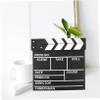 VICASKY Movie Directors Clapboard Wooden Film Board for Photography Action Scene Cut Prop for Boys and Girls Educational Tool and Movie Black view 4