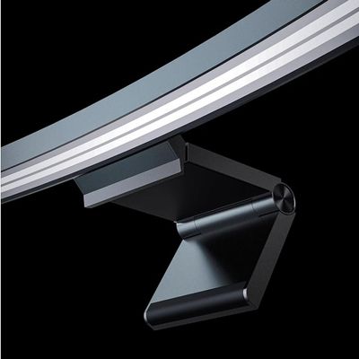 Computer Curved Screen Mount Lamp RGB Sound Pickup Anti Blue Light Computer Eye Light (D010-1 Curved Screen/Touch Screen)