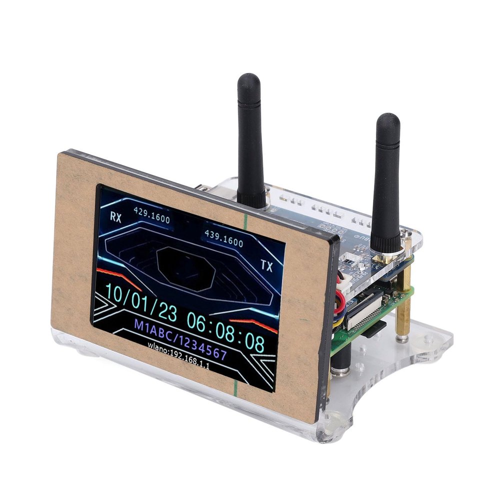 MMDVM Hotspot Board T124B Digital Voice Modem with 3.5 Inch Screen, WLAN Ethernet Port, Single Duplex Interconnection for, D Star, YSF(C4FM), P25, NXDN, POCSAG
