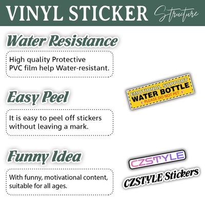 (3Pcs) Emotional Support Water Bottle Please Do Not Pet Sticker Funny Quote Waterproof Vinyl Sticker for Books Laptops Phone Water Bottles Kindle Decals 3 Inches