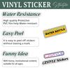 (3Pcs) Emotional Support Water Bottle Please Do Not Pet Sticker Funny Quote Waterproof Vinyl Sticker for Books Laptops Phone Water Bottles Kindle Decals 3 Inches view 1