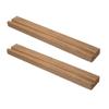Vaguelly 1set Wall-mounted Vinyl Record Holder Solid Wood Display Rack for Albums Multi-functional Organizer for Vinyl Records and view 1