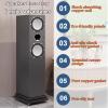 HYDTGZ 2 Floors Subwoofer Isolation Stand,Speaker Isolation Feet Platform, Speakers Stabilizer Base for Standard Speaker,1pcs,30 * 30cm view 4