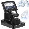 YSFHYAN Jewelry Identification Microscope,Digital Diamond Girdle Viewer,Diamond Inscription Viewer,4.3 Inch Large Screen,Clear Magnification of 50-1000X,for Jewelry Appraisal Diamond Evaluation view 1