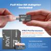 ROVE PRO 1TB Micro SD Card microSDXC Memory Card with Full-Size SD Adapter 100MB/s Read Speed, C10, U3, V30, 4K, A2 for R2-4K Dual Dash Cam, Android Smart Phones, Tablets, Games view 3